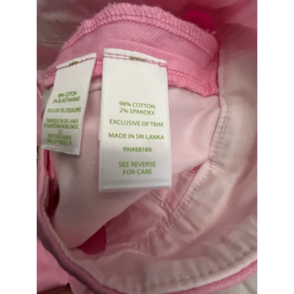 Women's Lilly Pulitzer Shorts Size 14 Pink Scalloped Hem - Picture 5 of 8